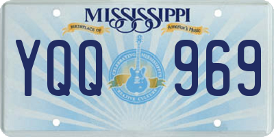 MS license plate YQQ969