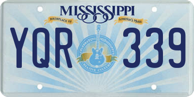 MS license plate YQR339