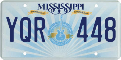MS license plate YQR448