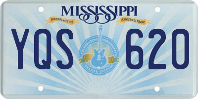 MS license plate YQS620