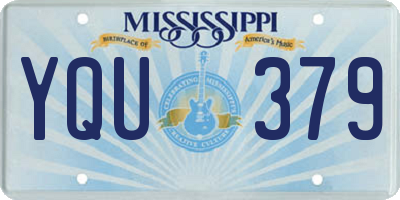 MS license plate YQU379