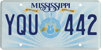 MS license plate YQU442
