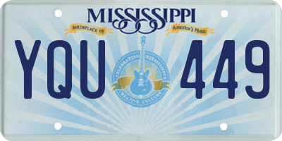 MS license plate YQU449