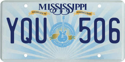MS license plate YQU506