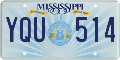 MS license plate YQU514