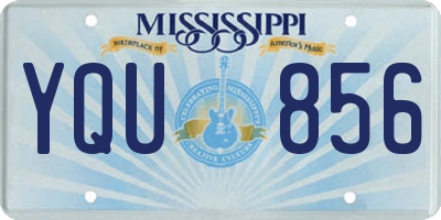 MS license plate YQU856
