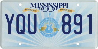 MS license plate YQU891