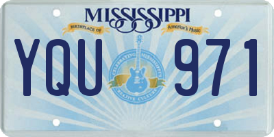 MS license plate YQU971