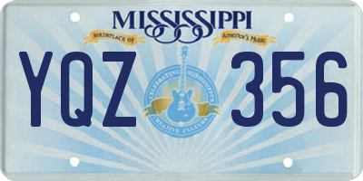 MS license plate YQZ356