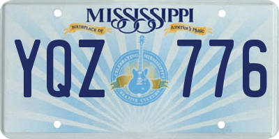 MS license plate YQZ776