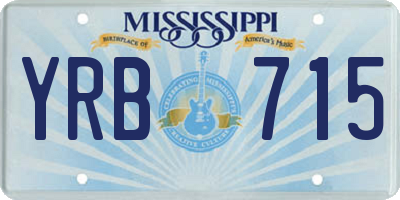 MS license plate YRB715