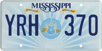 MS license plate YRH370