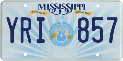 MS license plate YRI857