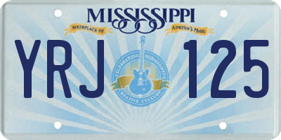 MS license plate YRJ125