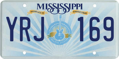 MS license plate YRJ169