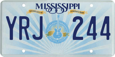 MS license plate YRJ244