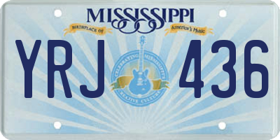 MS license plate YRJ436
