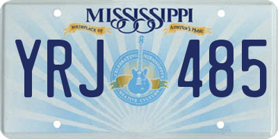 MS license plate YRJ485