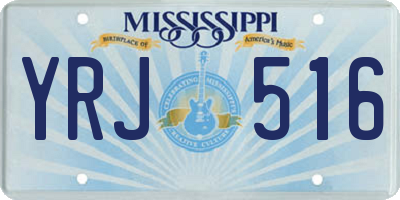 MS license plate YRJ516