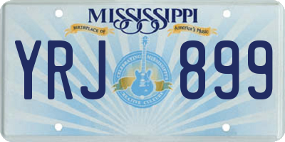 MS license plate YRJ899