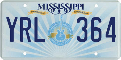MS license plate YRL364