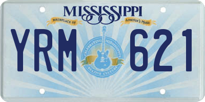 MS license plate YRM621
