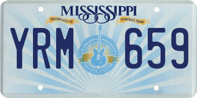 MS license plate YRM659