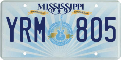 MS license plate YRM805
