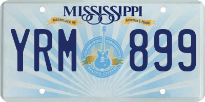 MS license plate YRM899