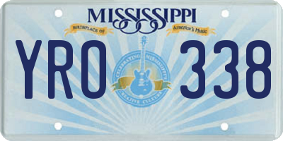 MS license plate YRO338