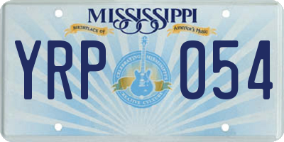 MS license plate YRP054