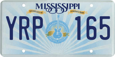 MS license plate YRP165