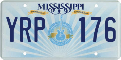 MS license plate YRP176