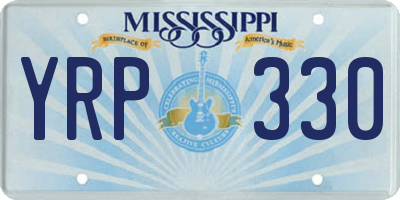 MS license plate YRP330