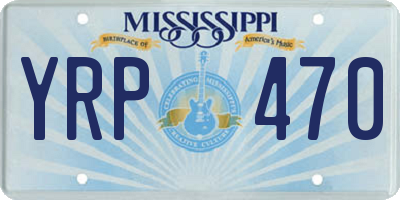 MS license plate YRP470