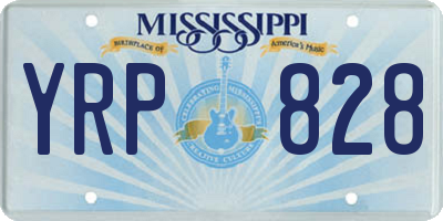 MS license plate YRP828