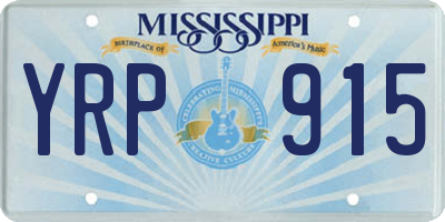 MS license plate YRP915