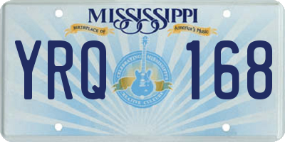MS license plate YRQ168