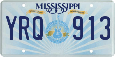 MS license plate YRQ913