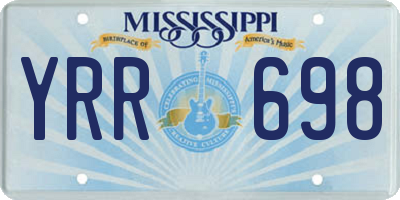 MS license plate YRR698