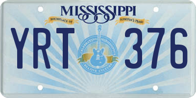 MS license plate YRT376