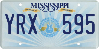 MS license plate YRX595