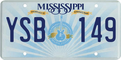 MS license plate YSB149