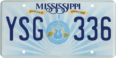 MS license plate YSG336