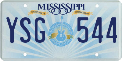 MS license plate YSG544