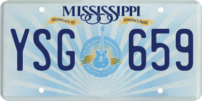 MS license plate YSG659