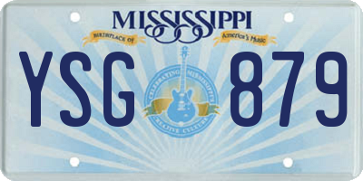 MS license plate YSG879