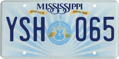 MS license plate YSH065