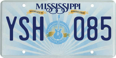 MS license plate YSH085