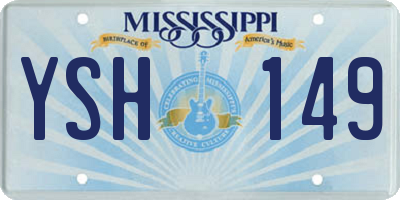 MS license plate YSH149